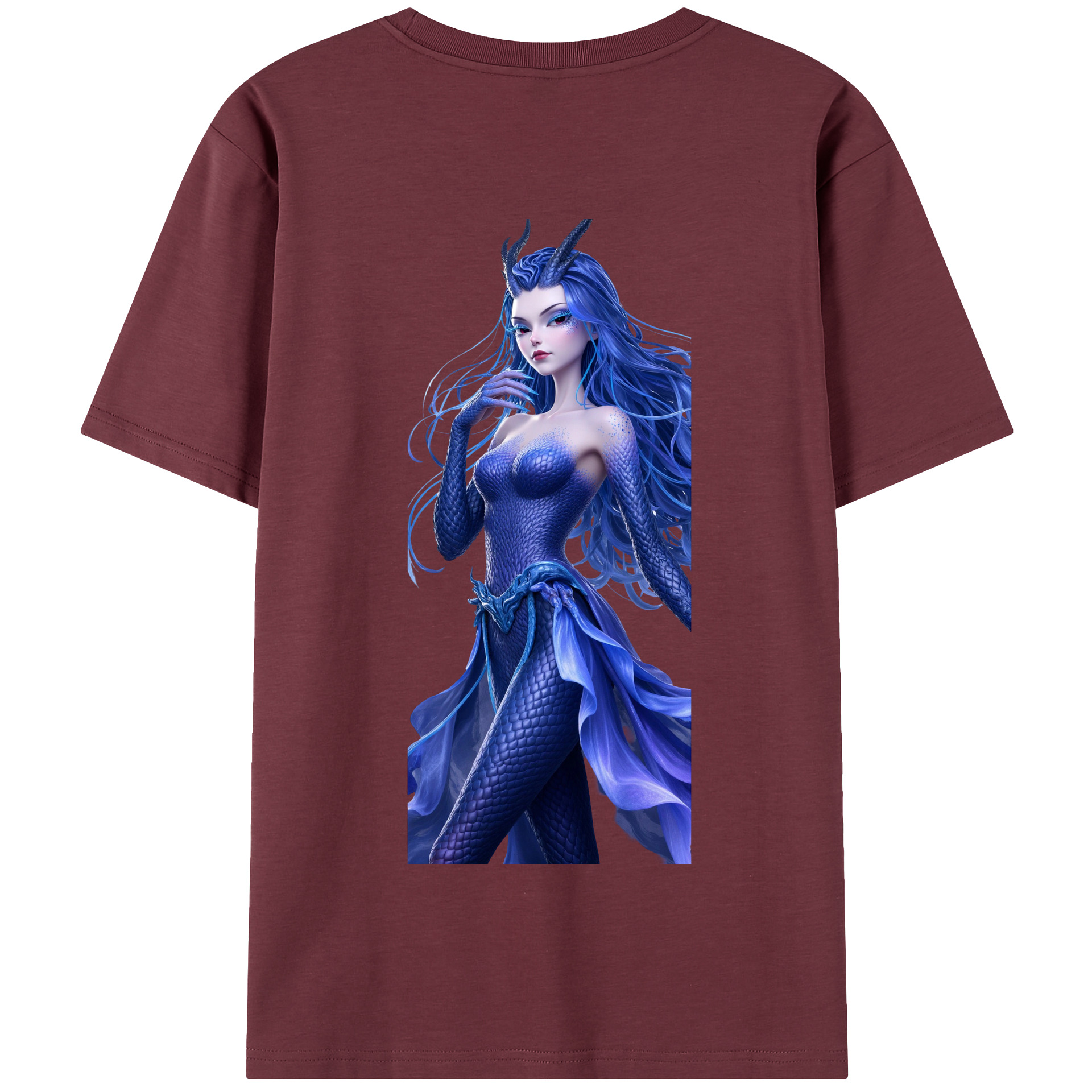 （画像用） Ne Zha 2 ナタ 魔童の大暴れ 綿100％半袖Tシャツ（背面プリント）